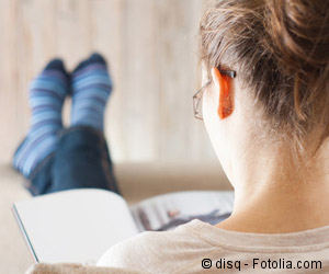 Young woman reading