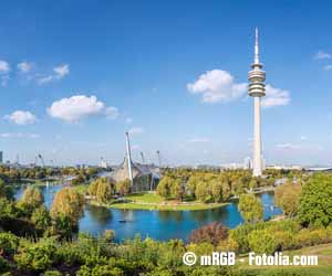 Blick auf das Olympia Gelände.